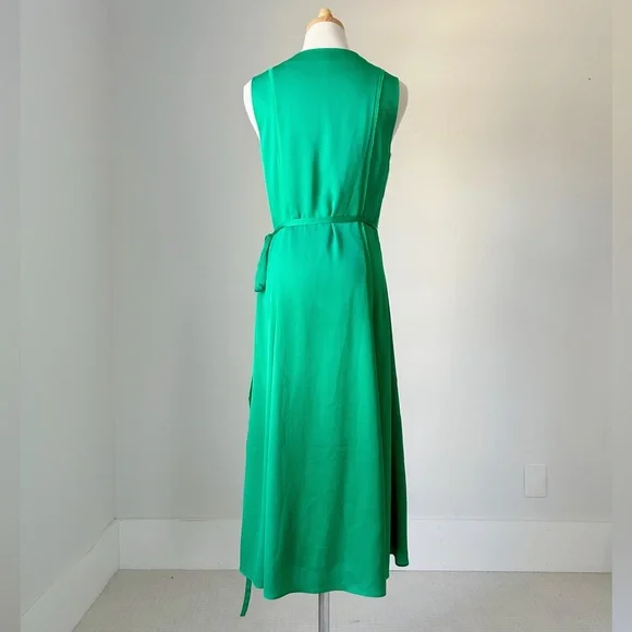 Banana Republic Green Midi Wrap Dress - Picture 2 of 9